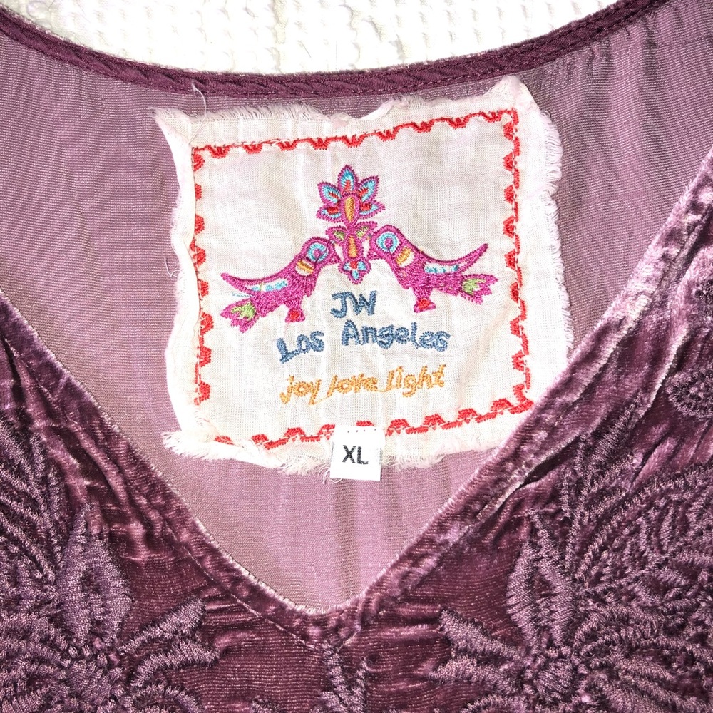 Johnny Was Velvet tunic